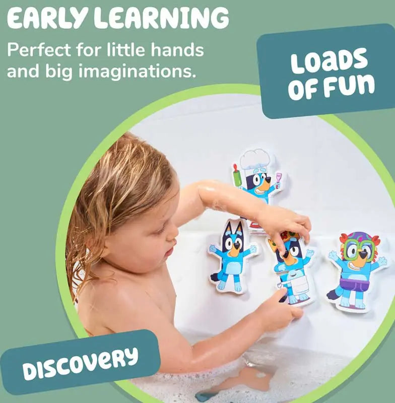 Bluey Foam Bath Puzzles