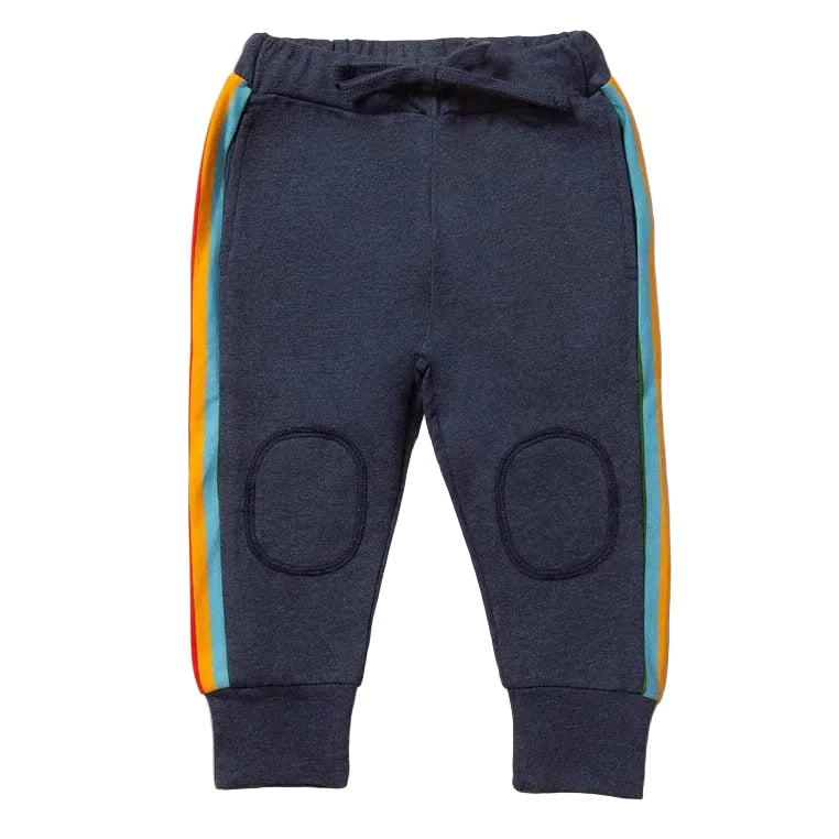 Navy Rainbow Organic Comfy Joggers 1