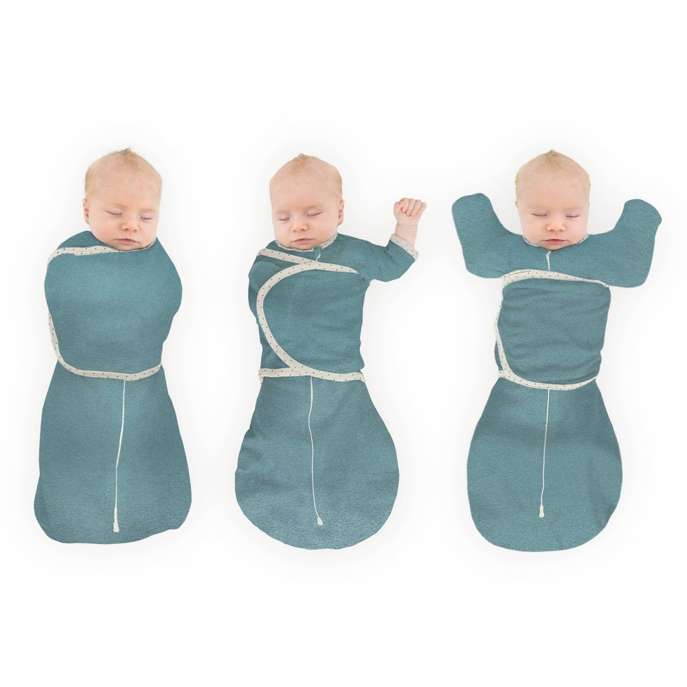 Omni Swaddle Sack, Heathered Teal, Newborn 0-3 Mo 1