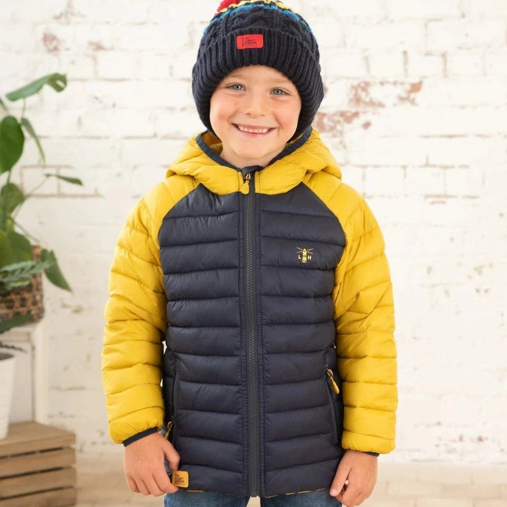 Carter Coat - Navy Yellow 4