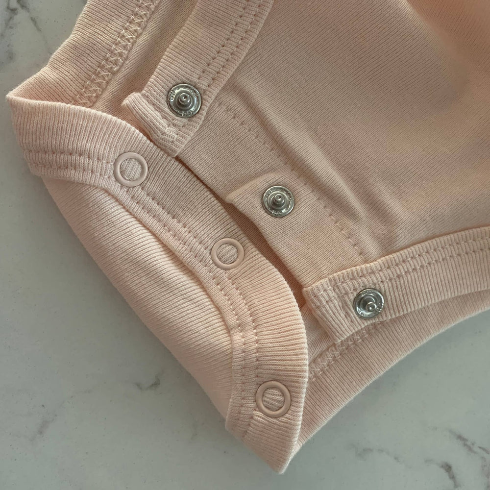 Organic Cotton Bodysuits - Soft Pink, Jadeite, & Sand Dollar 2
