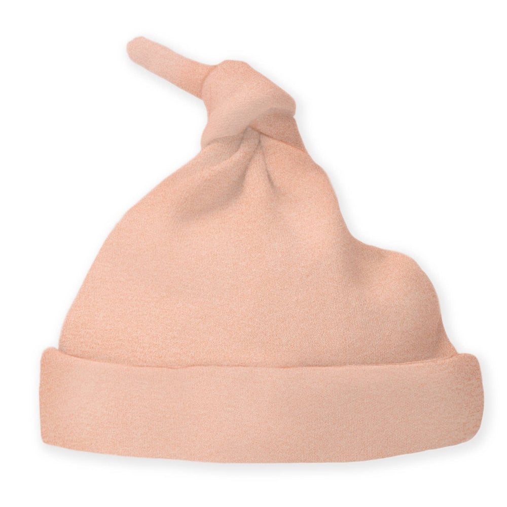 Newborn Hat, Heathered Peach Blush 1