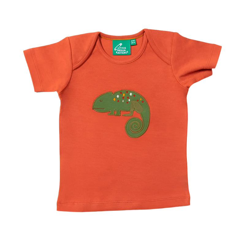 Little Lizard Applique Short Sleeve T-Shirt 1