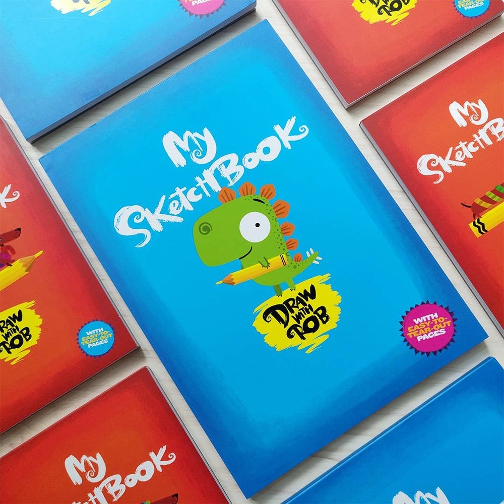 Robert Frederick Ltd A4 Draw with Rob Sketch Book 