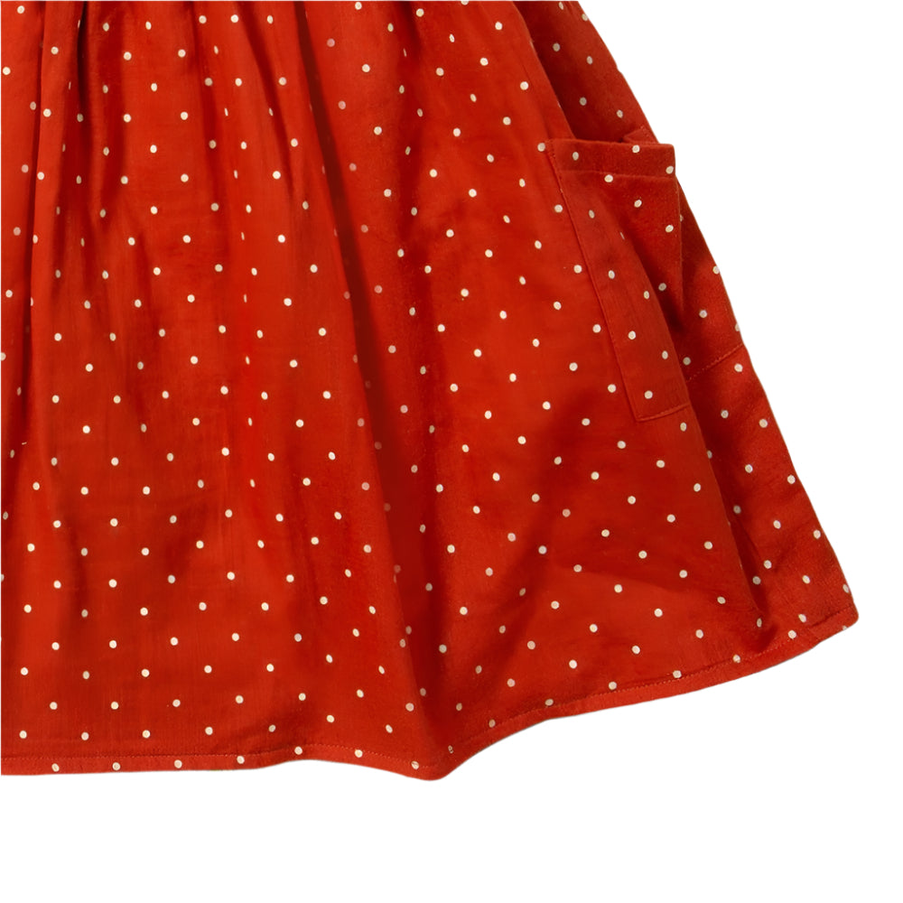 Olive Cherries Reversible Pinny Dress 6