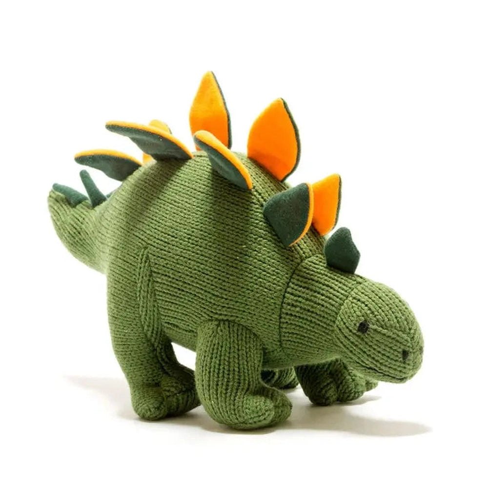 Knitted Stegosaurus Soft Toy or Rattle 2