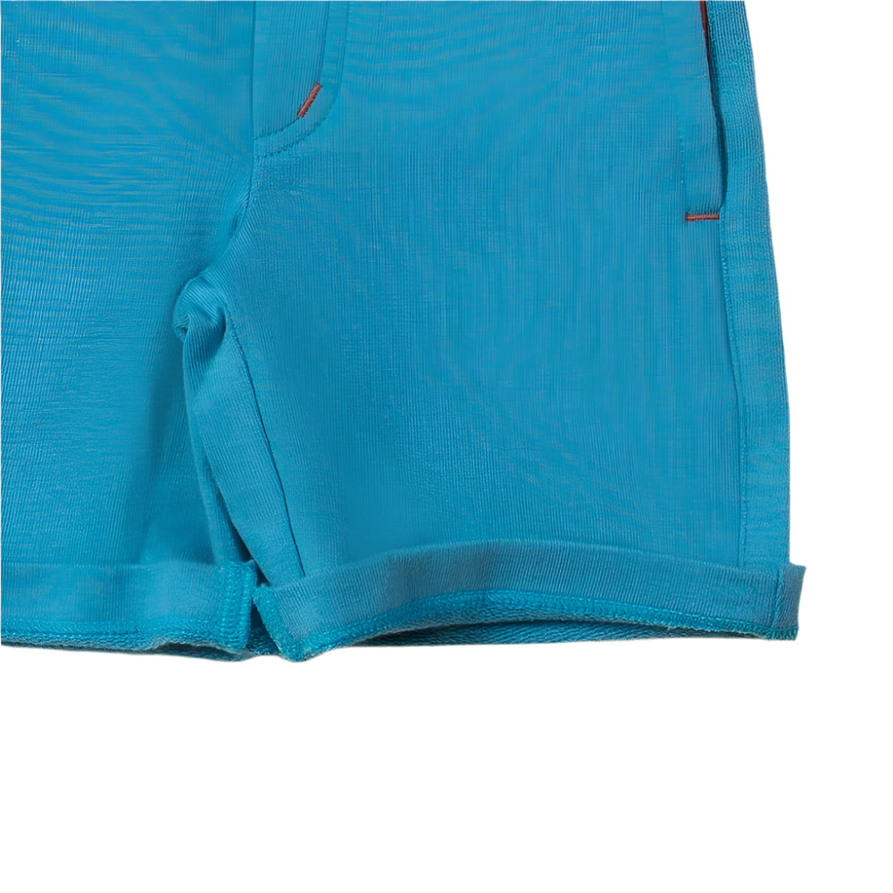 Blue Marl Comfy Jogger Shorts 2