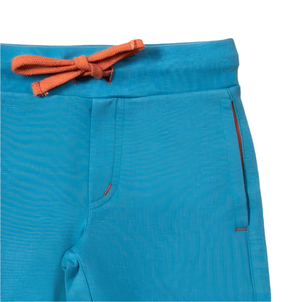 Blue Marl Comfy Jogger Shorts 3