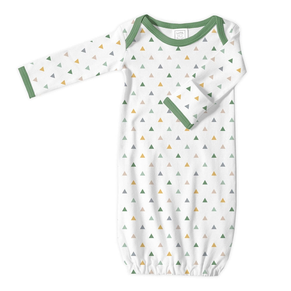 Organic Cotton Sleep Gown - Tranquility Triangles 1