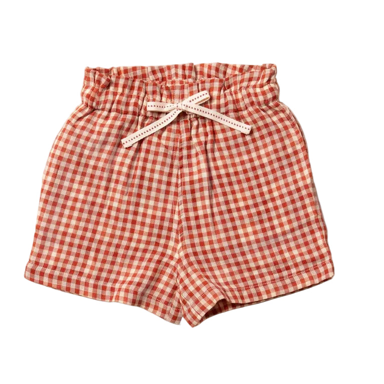 Little Red Check By The Sea Shorts 2
