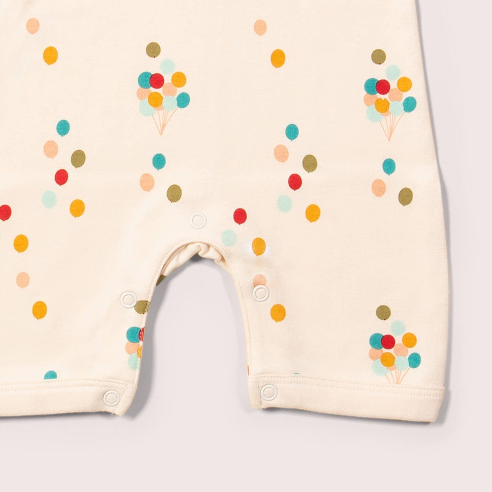 Rainbow Balloons Organic Summer Romper 5