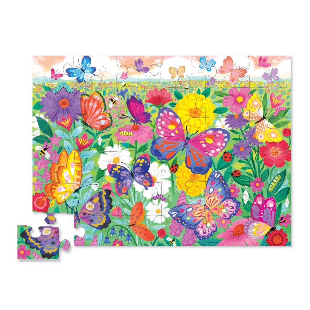 Crocodile Creek 36-Pc Foil Puzzle/Butterfly Garden 2