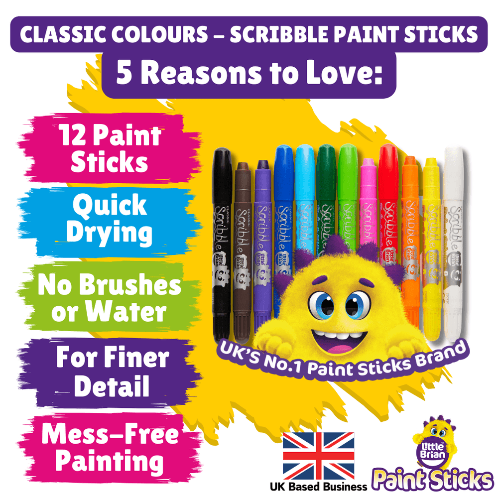 Little Brian Scribble Paint Sticks 12 Pack 2