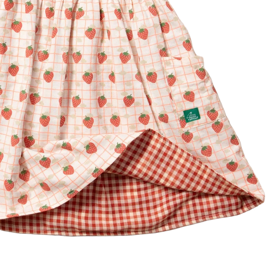 Strawberry Days Reversible Pinny Dress 7