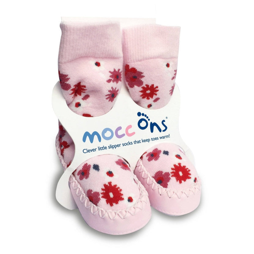 Mocc Ons Moccasin Style Slippers for Kids, 2-3 Years 2