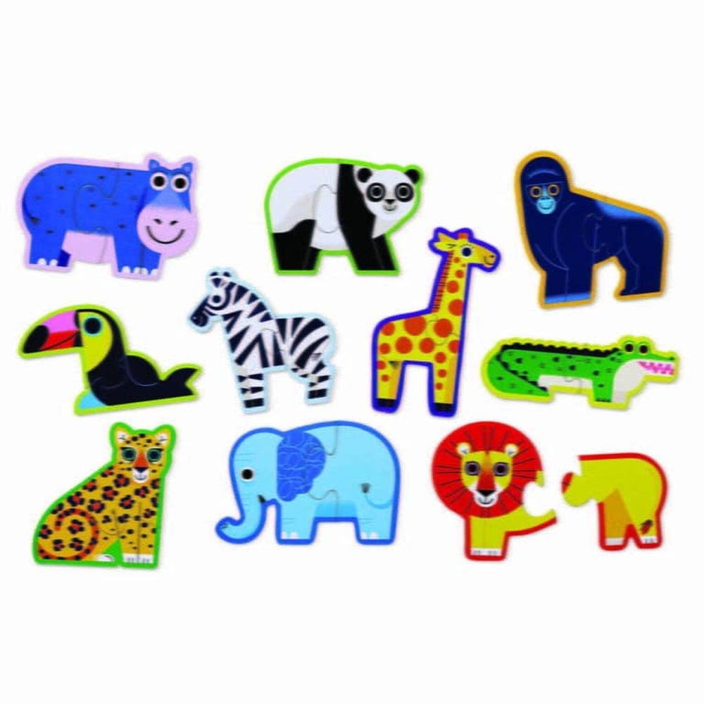 Let's Begin 10 x 2 Piece Puzzle Jungle 2
