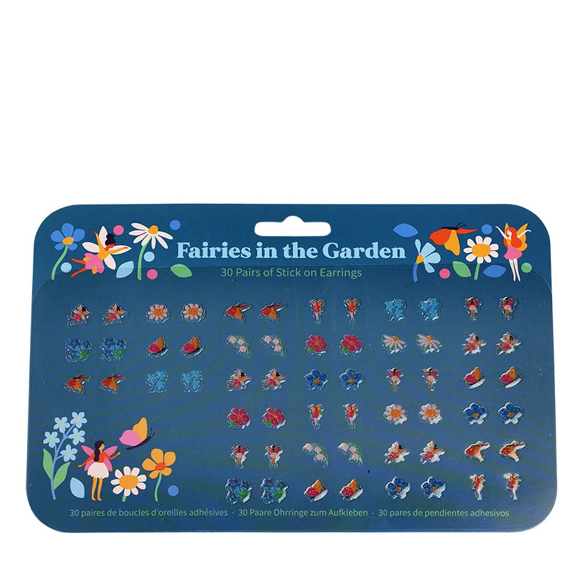 Fairies In The Garden Stick On Earrings (30 Pairs)