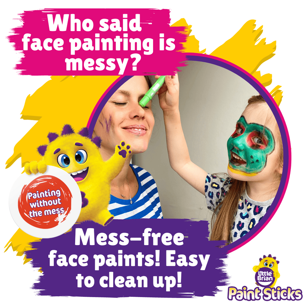 Little Brian Face Paint Sticks Classic 12 Assorted 6