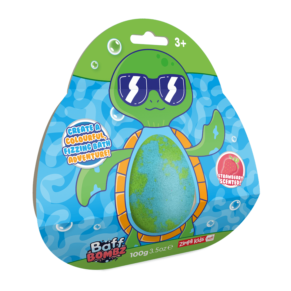 Zimpli Large Cat & Turtle Bath Bombs - Colourful Kids Bath 8