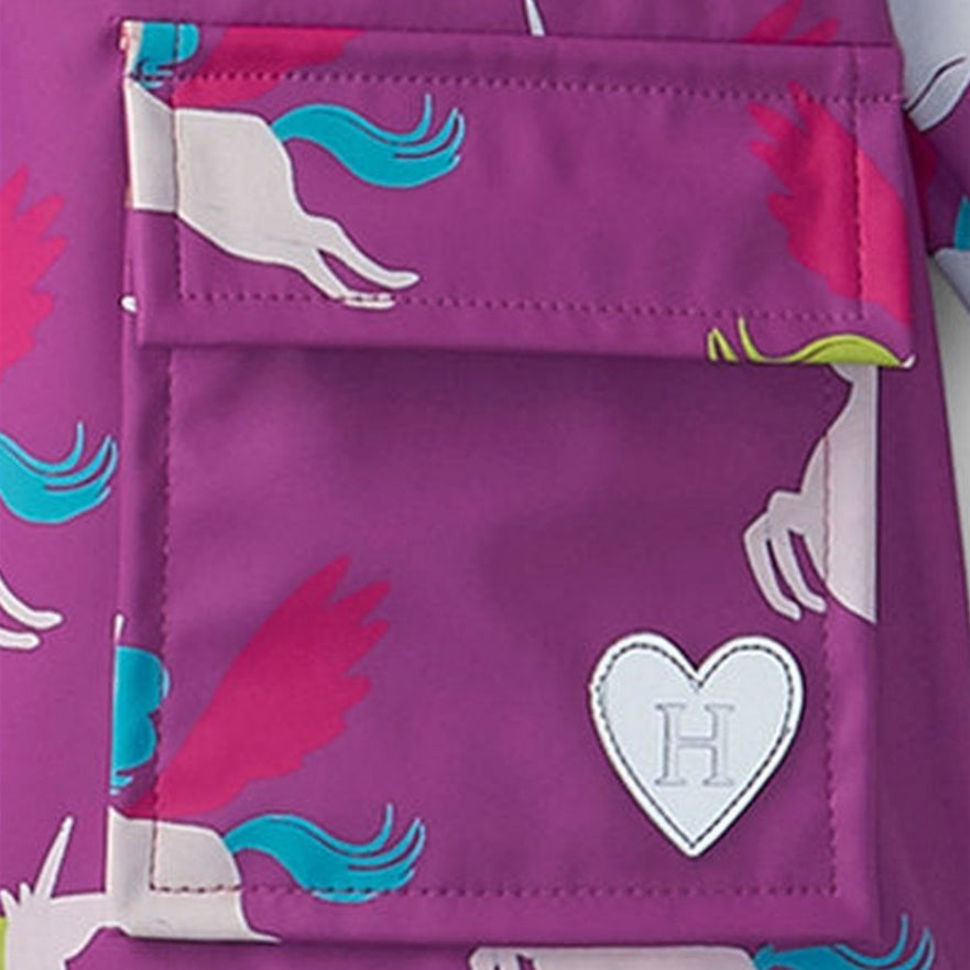Hatley Rain Jacket - Pretty Pegasus Colour Change 