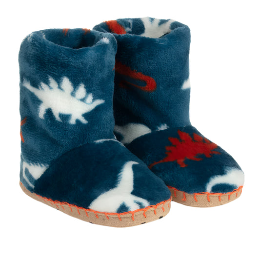 Fleece Slippers - Dino Silhouettes