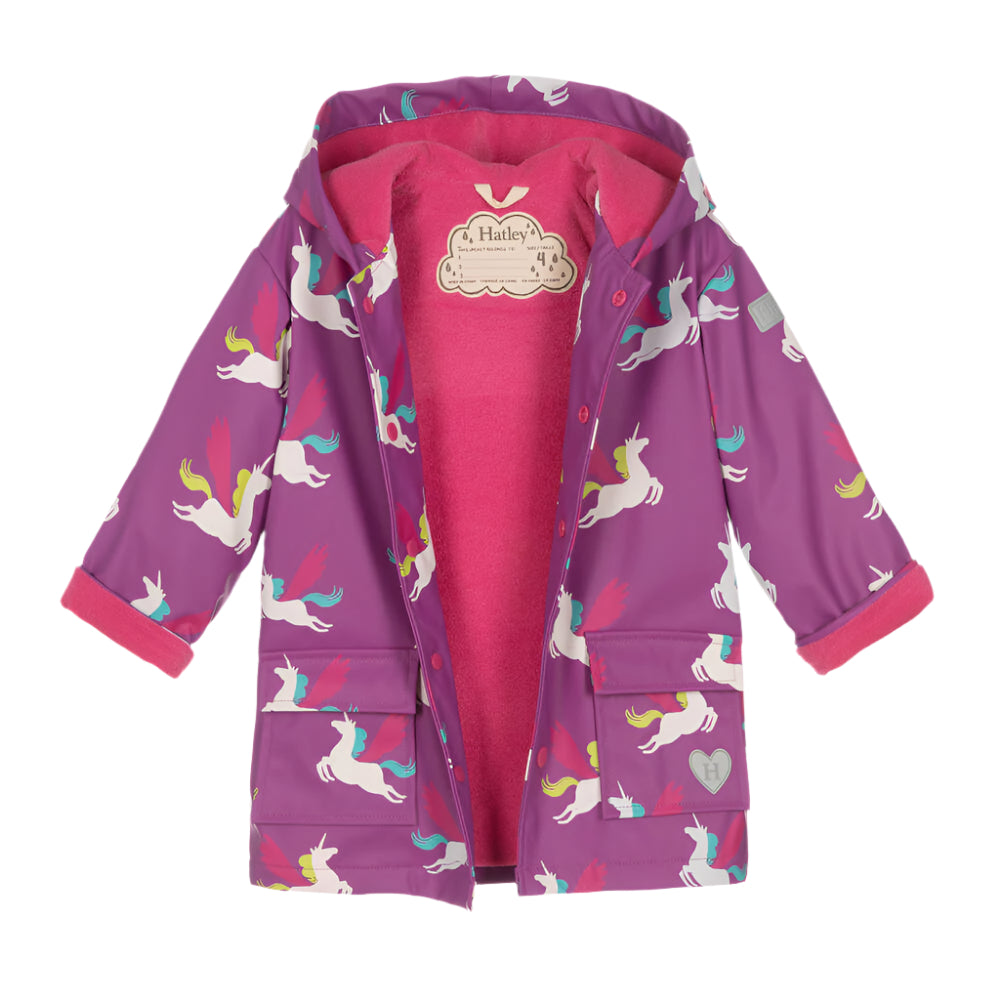 Hatley Rain Jacket - Pretty Pegasus Colour Change 