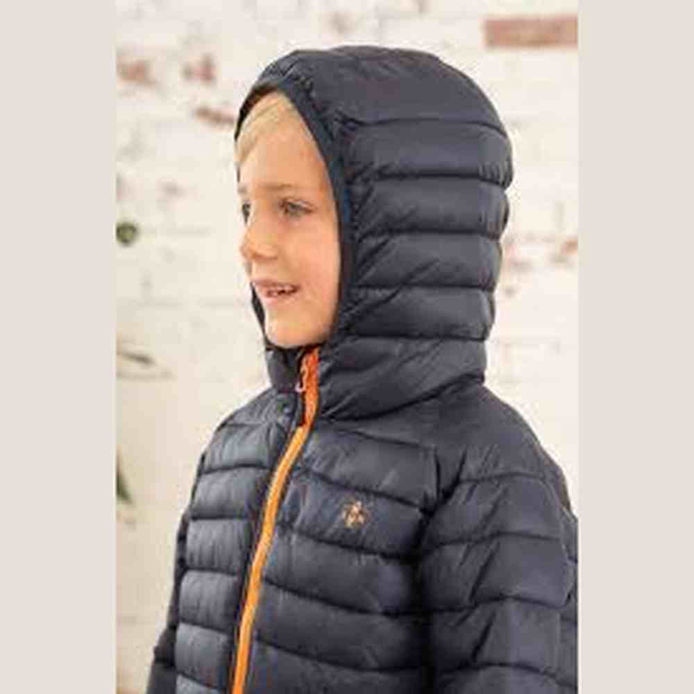 Carter Coat - Navy Orange 4