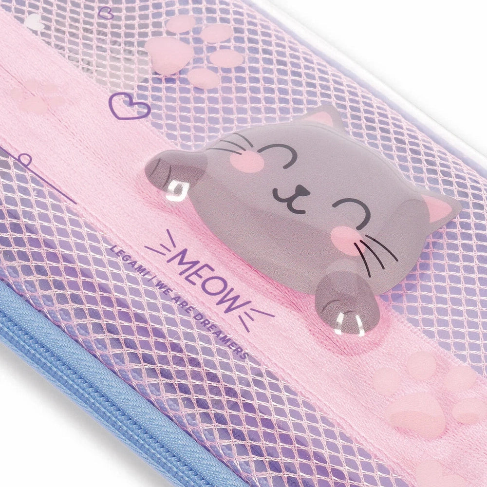 Kitty Rigid Transparent Pencil Case - WonderWow 3