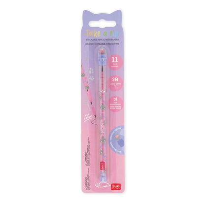 Kitty Stackable Pencil with Eraser 4