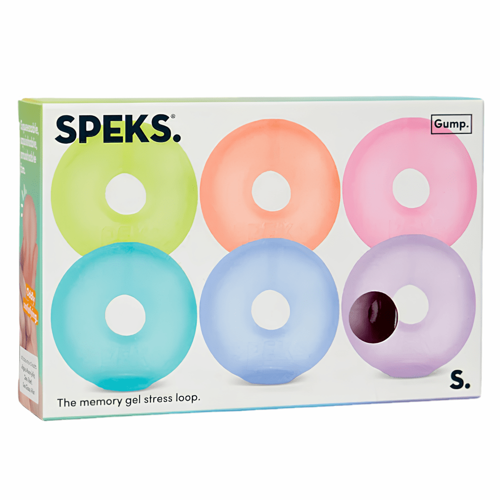 SPEKS Mini Gump Loop 6 Pack - The Memory Gel Stress Ring 6
