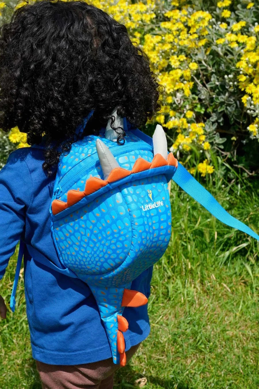 Toddler Backpack with Rein - Triceratops - Recycled Polyester 3