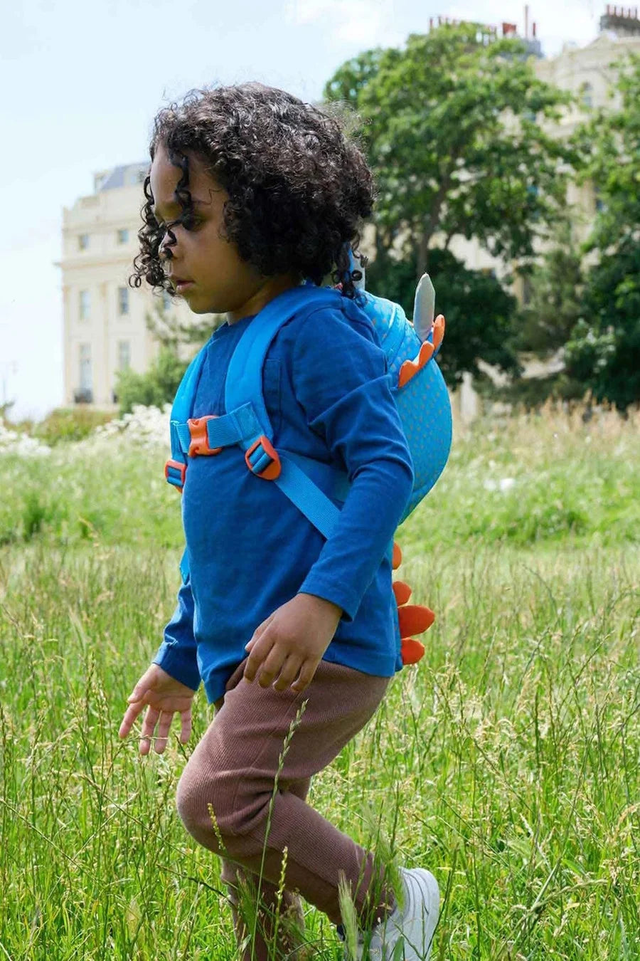 Toddler Backpack with Rein - Triceratops - Recycled Polyester 5