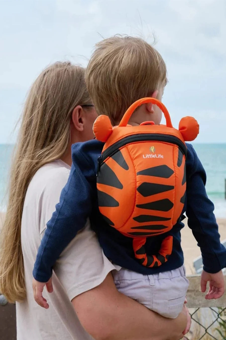 Toddler Backpack with Rein - Tiger - Recycled Polyester 2