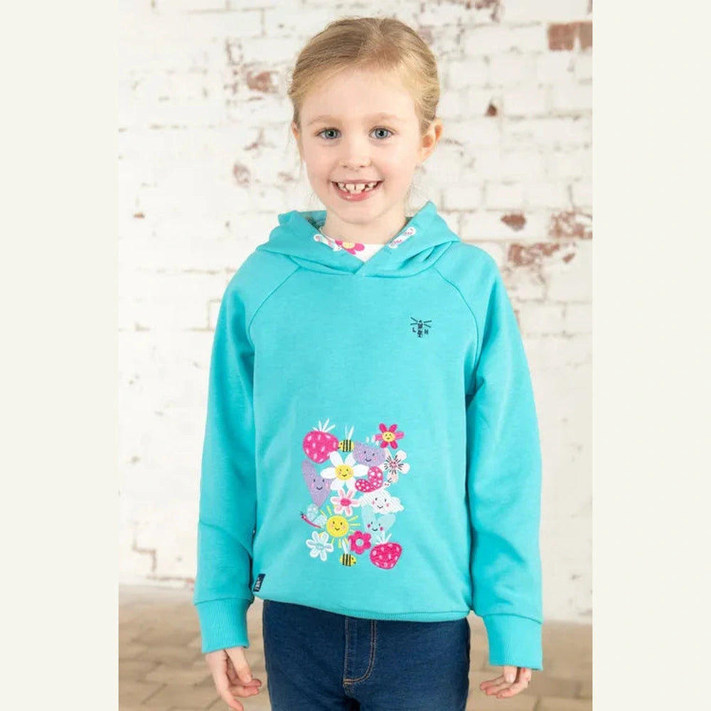 Jessie Embroidered Hoodie - Turquoise 3