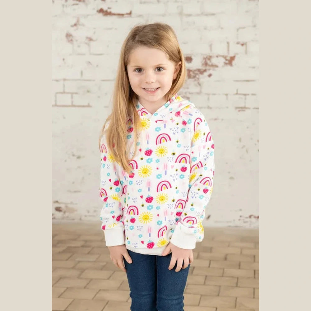 Jessie Print Hoodie - Rainbow Sunshine 2