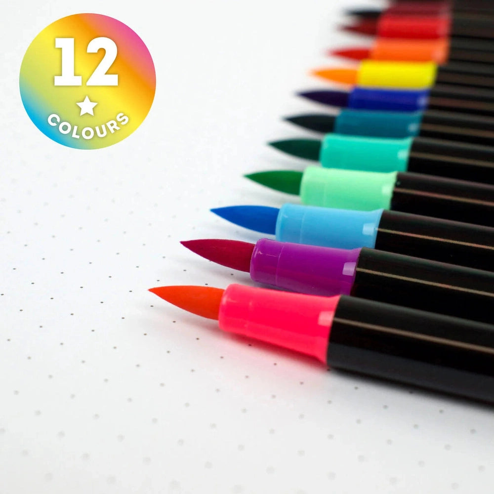 Legami Brush Markers - Set of 12 Brights 3