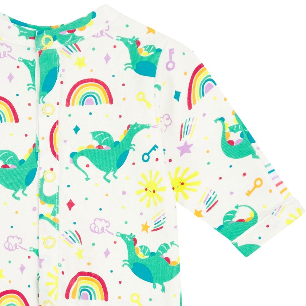 Footed Sleepsuit - Rainbow Dragon 2