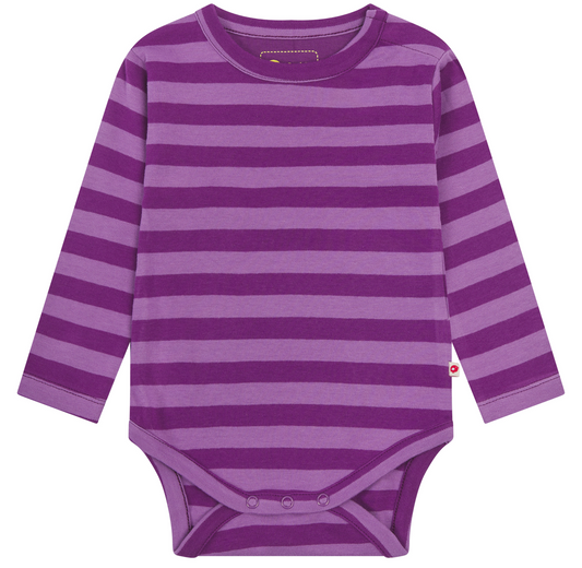 Purple Stripe Baby Bodysuit