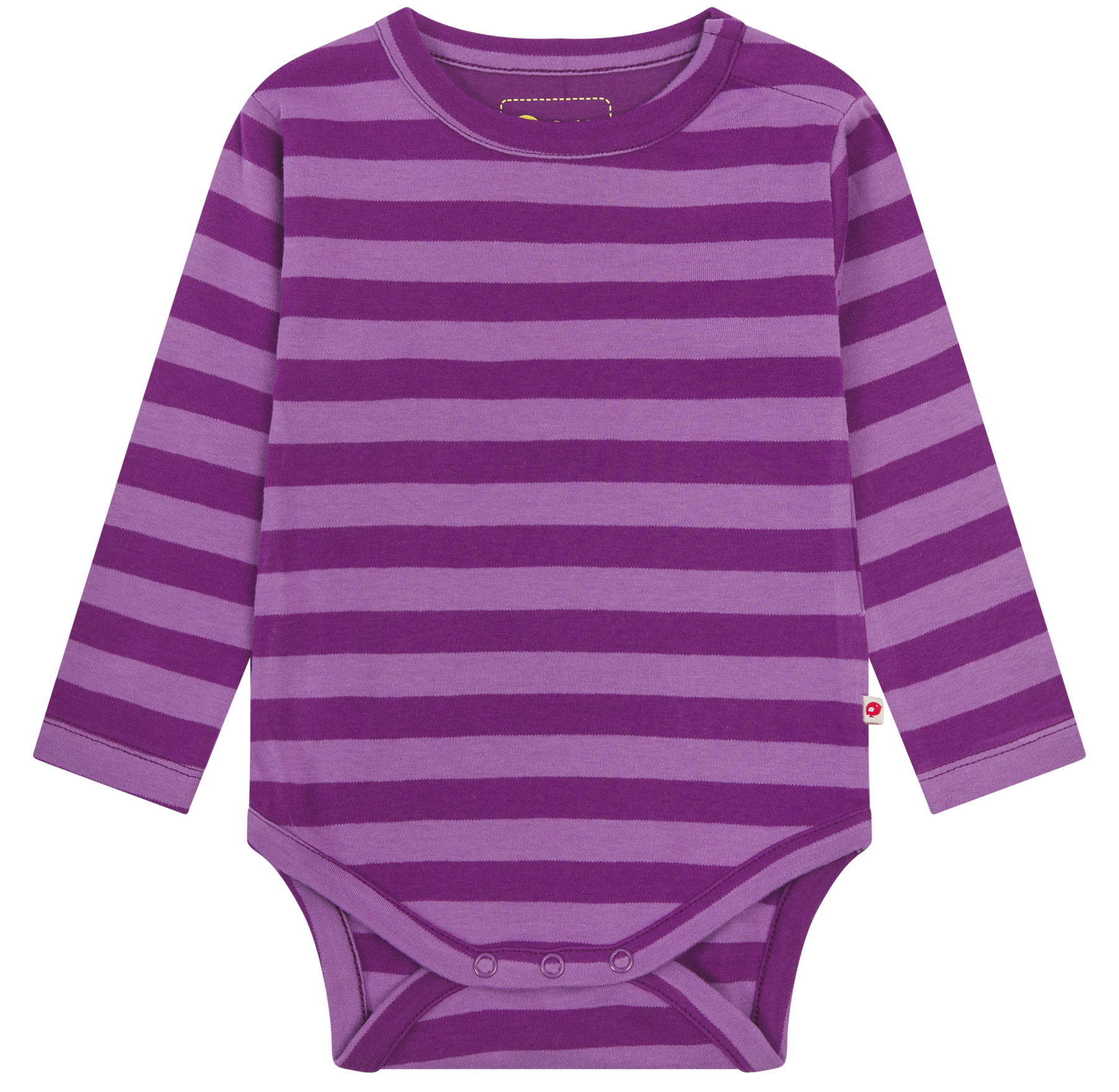 Purple Stripe Baby Bodysuit 1