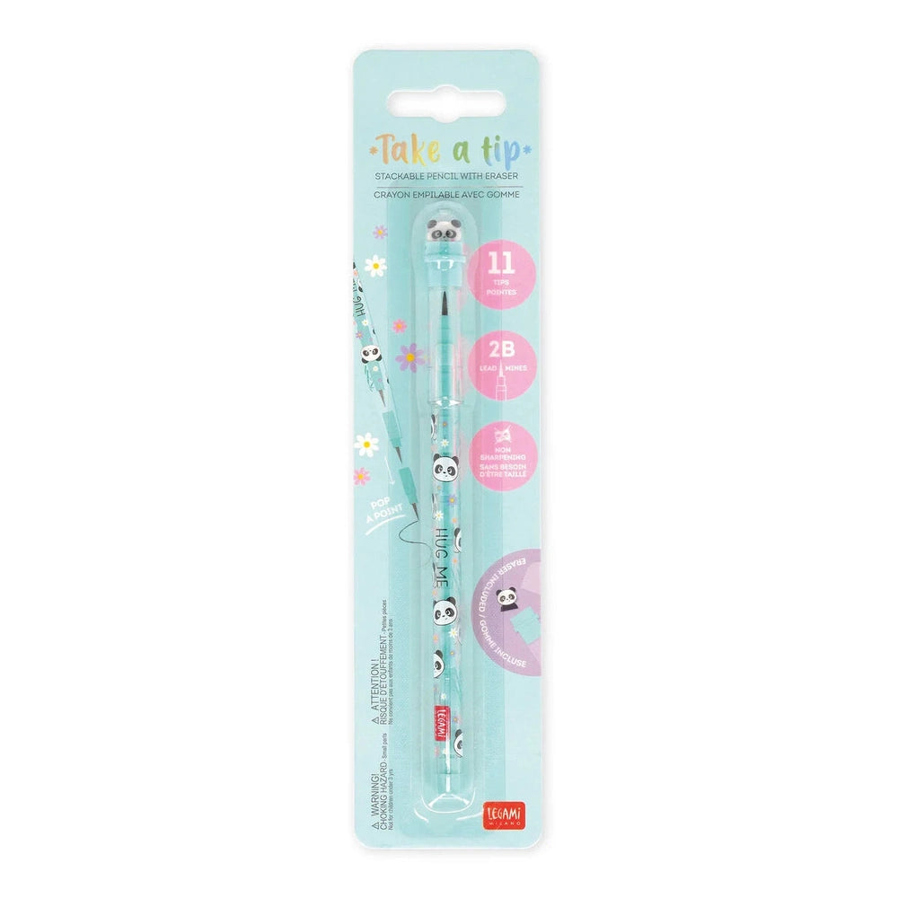 Panda Stackable Pencil with Eraser 4