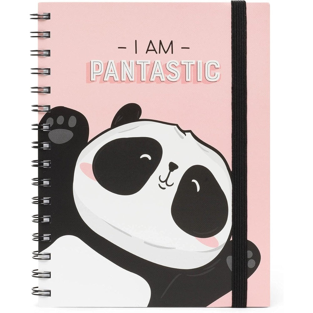 Lined Notebook with Illustrated Cover - Panda 1