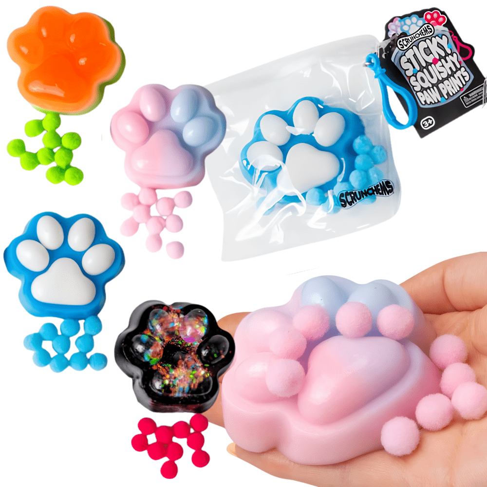 Scrunchems Sticky Squishy Paw Print 1