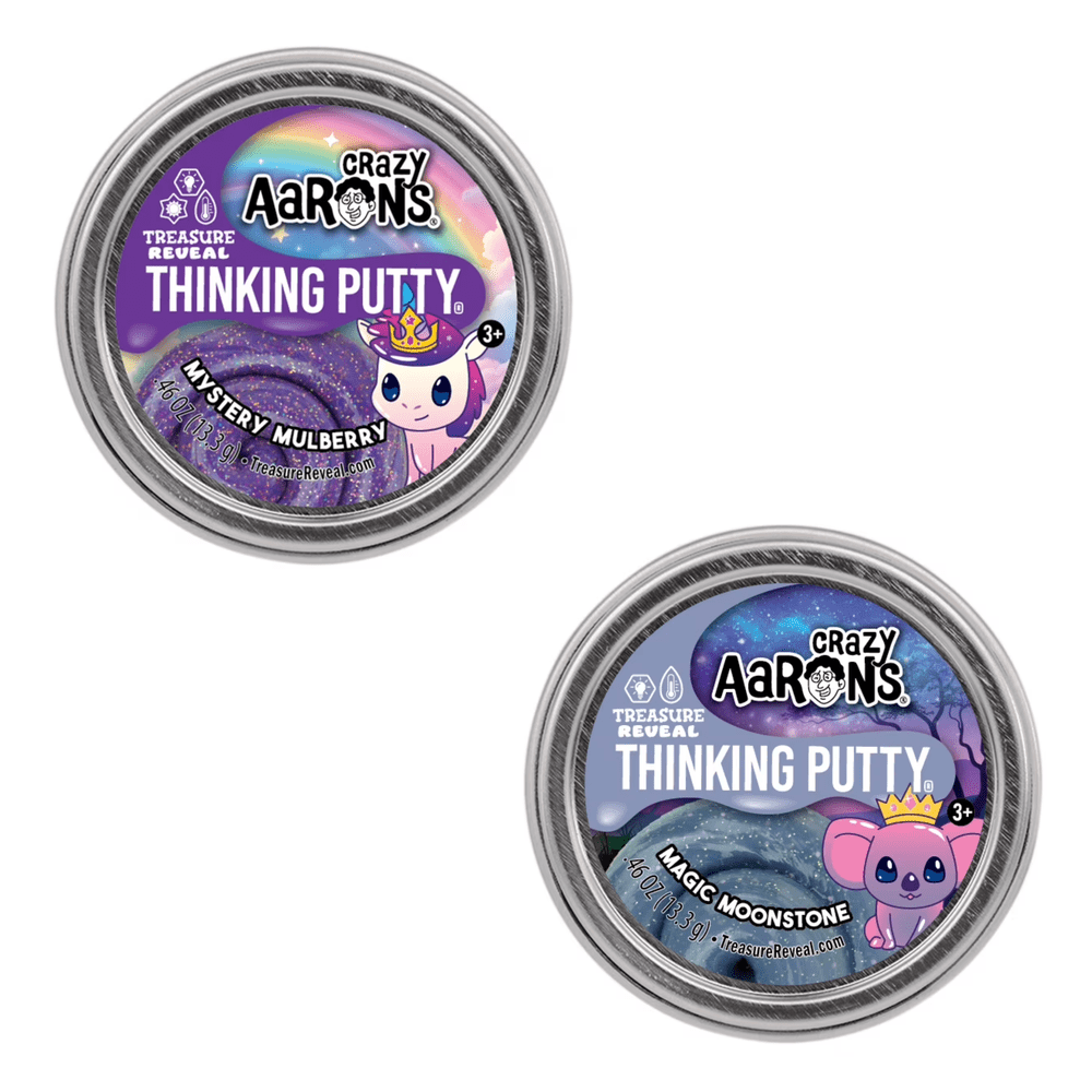 Mini Thinking Putty - Treasure Reveal, Peel To Reveal Mystery Tins
