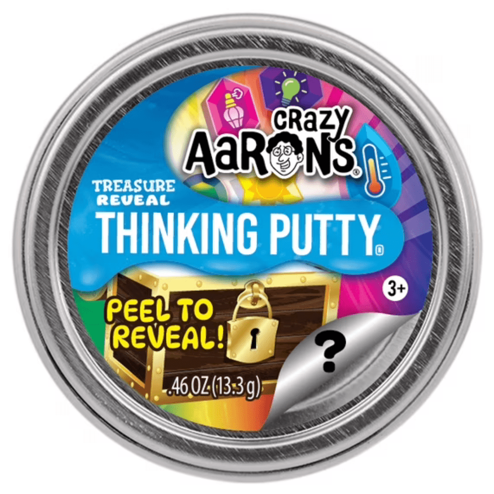 Mini Thinking Putty - Treasure Reveal, Peel To Reveal Mystery Tins