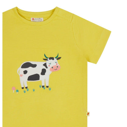 Piccalilly T-Shirt Applique Cow 