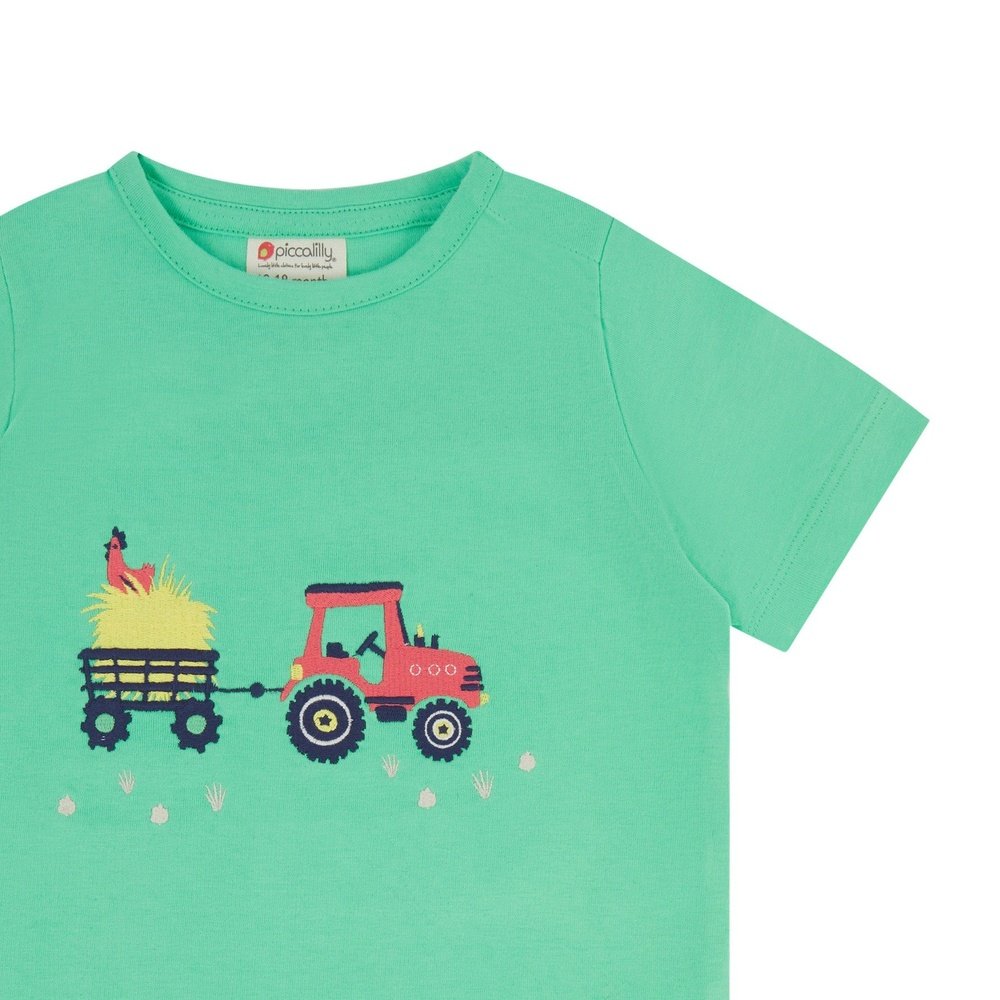 Piccalilly T-Shirt Applique Tractor 