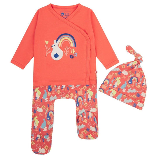 Piccalilly 3 Piece Baby Set - Bunny Hop 