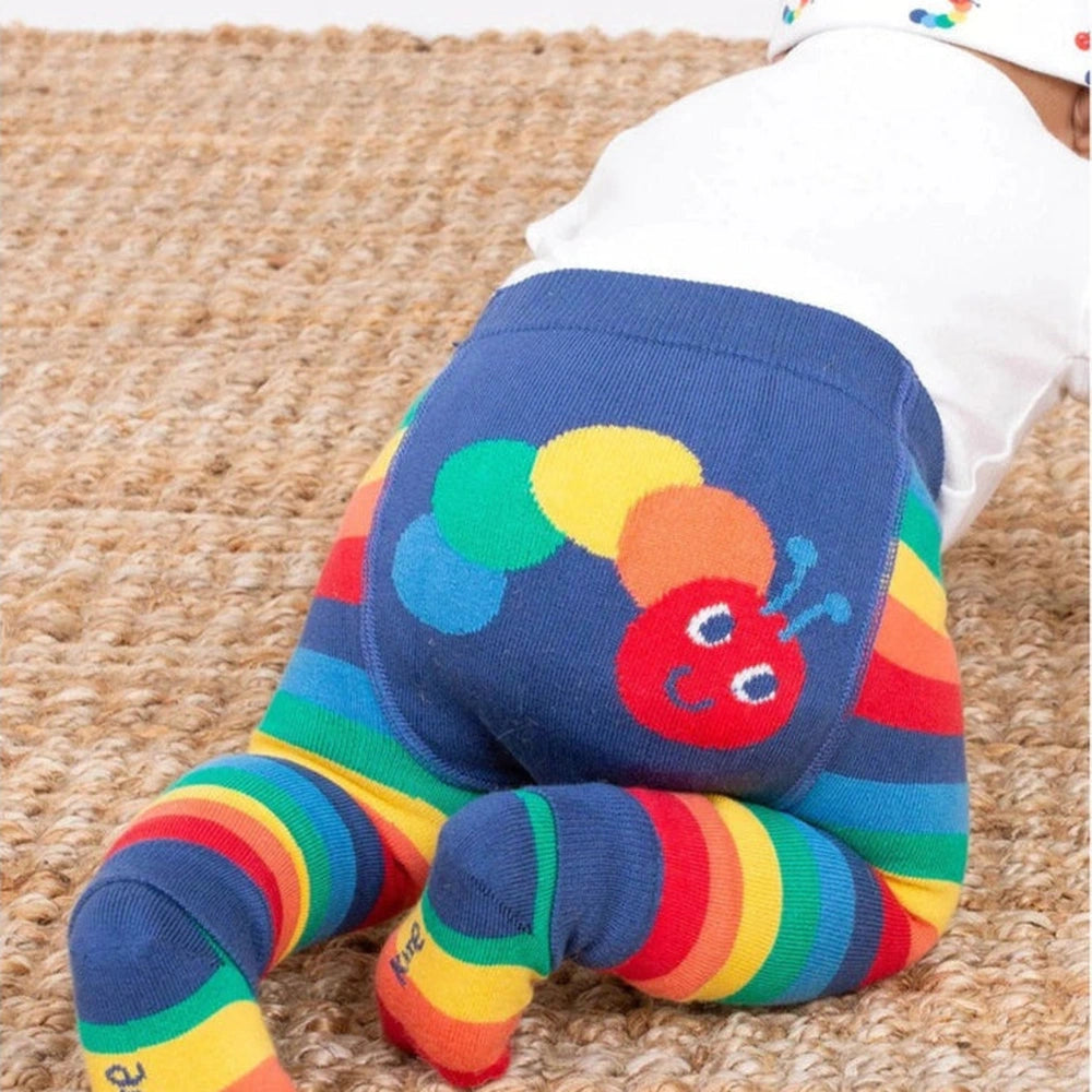 Rainbow Caterpillar Knit Leggings 2