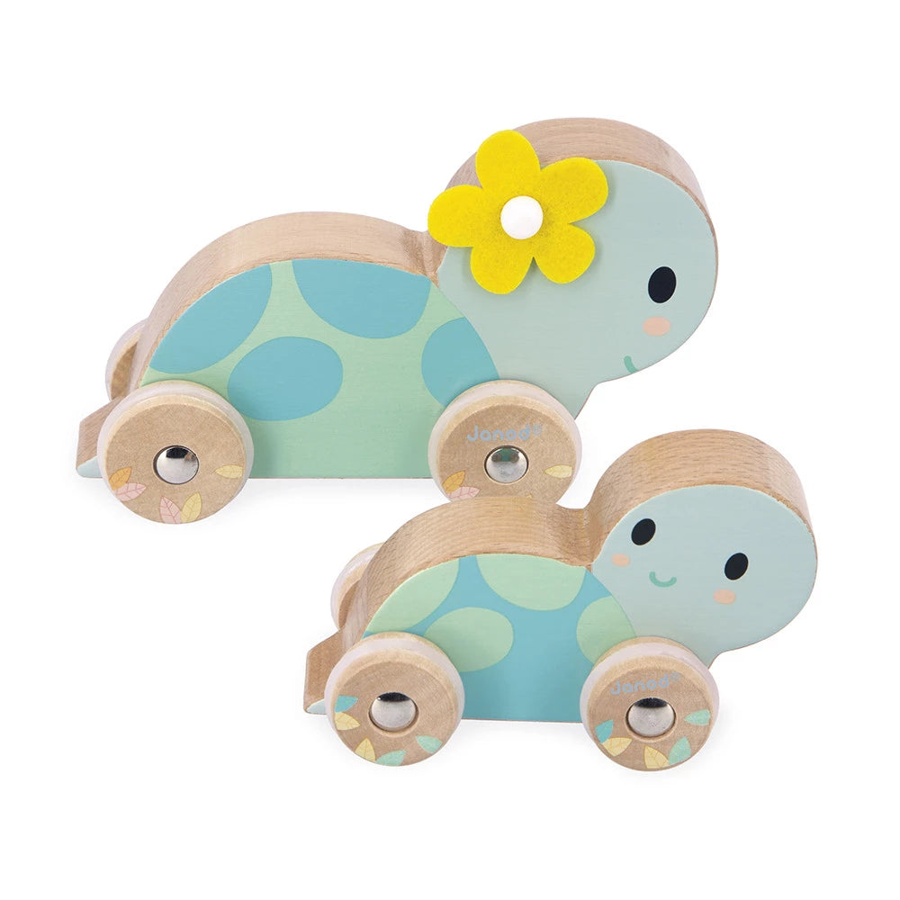 Set of 2 Pushing Turtles 1