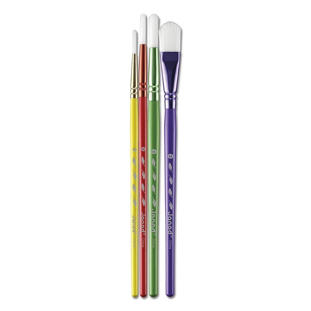 Set of 4 Synthetic Paint Brushes 2